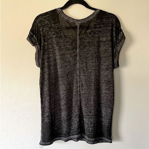 Express Women’s Dark Gray/Black, Burnout T-Shirt. Size Medium. - Picture 2 of 3